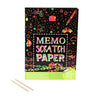 Memopapier Kratzer A4 50 Blatt+2 Stifte