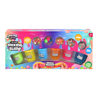 Erstaunlich cooles Mega-Schleim-Mix-Set, 6 Gläser mit Zubehör | 2 Stk