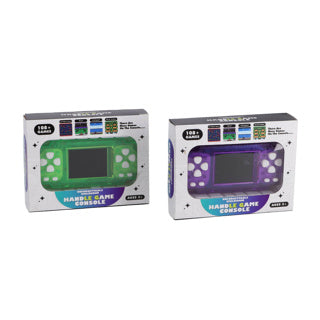 108 Spiele in 1 Spielekonsole mit Farbbildschirm Green und Purple Assorti