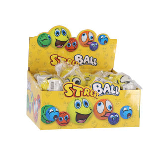 Ball Emoji Schaumstoff 6,3 cm sortiert | 24 Stück