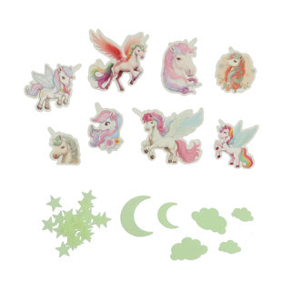 Erstaunliches cooles Einhorn -Glühen im dunklen Set