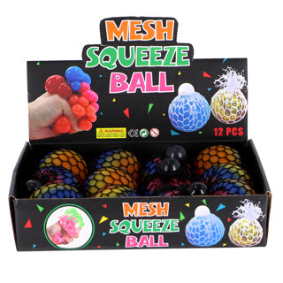Zappel Squeeze Ball Rainbow Mesh 6 cm