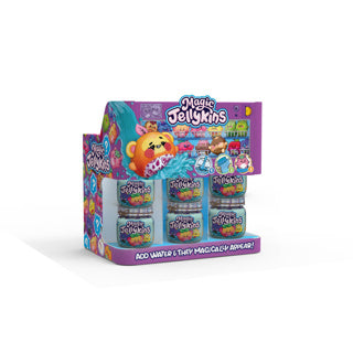 Magische Gummibärchen – Überraschungskuscheltier im Glas – durch Wasser aktiviertes Squishy-Spielzeug mit magischer Verwandlung – 1 Stück (1 von 20 Überraschungen) – 7,6 cm