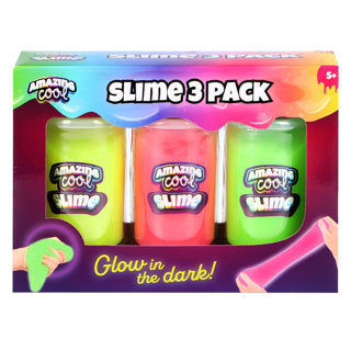 Erstaunlicher cooler Glühen im dunklen Schleim 3 -Pack