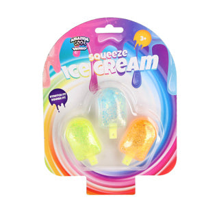 Erstaunliche kühle Squeeze -Eiscreme -Assorti