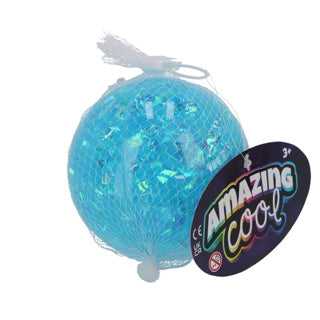 Erstaunlicher cooler Stuperbal -Glitzer mit Licht 10 cm assorti
