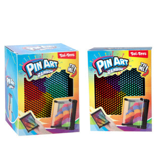 Lustige Pin-Art Regenbogen 12x9cm (Fidget) 2 sortiert | 2 Stk