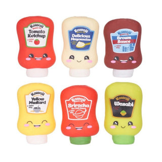 Kawaii Foodies Squishy Saucen 10cm 6 sort. | 12 Stück