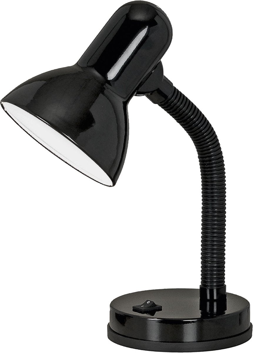 Eglo Basic Tischlampe Schreibtischlampe - E27 (exkl.) - 30 cm - Schwarz