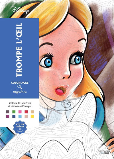 Hachette Disney Malen nach Zahlen Malbuch für Erwachsene – einfacher Schwierigkeitsgrad