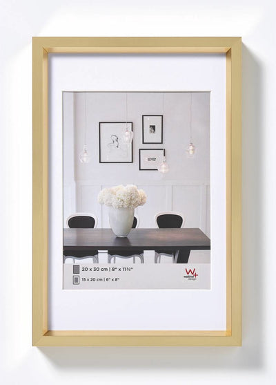 Walther Steel Style - Kunststoffrahmen - Fotogröße 30x40 cm - Gold