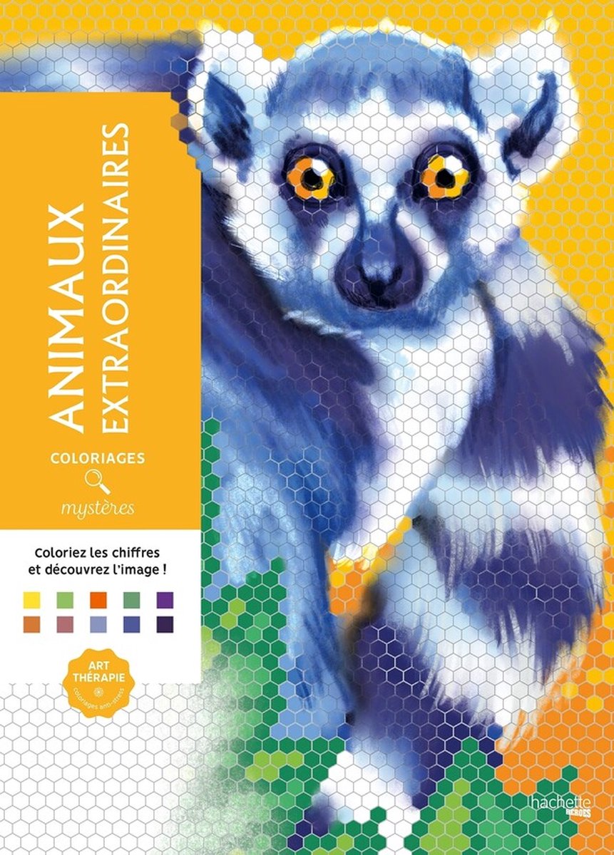 Hachette Heroes Coloriages Mystères Animaux Extraordinaires – Malbuch nach Zahlen für Erwachsene –