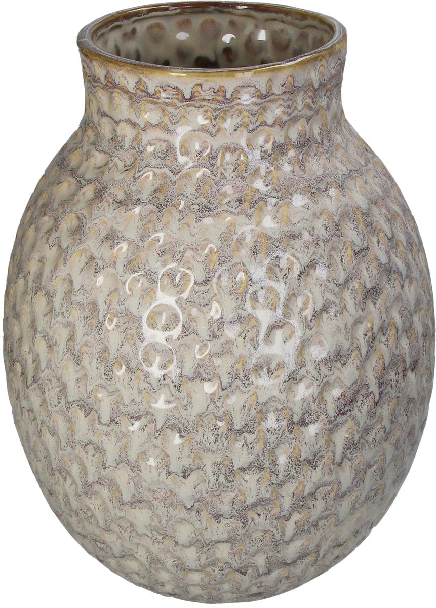 HD Collection Vase Steingut Sand 30x30x38cm