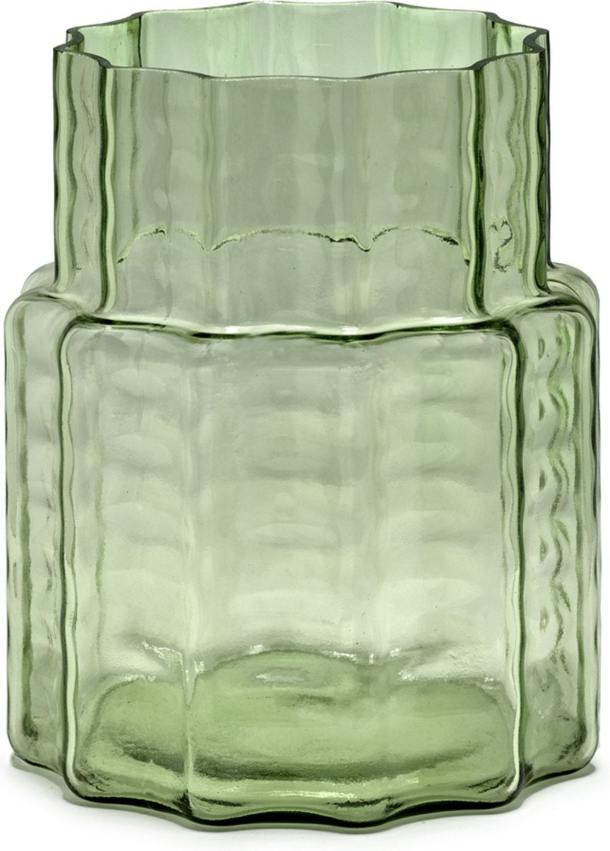 Serax – Ruben Deriemaeker Waves – Vase – transparent grün – 18 ø – H 21 cm – 1,88 kg