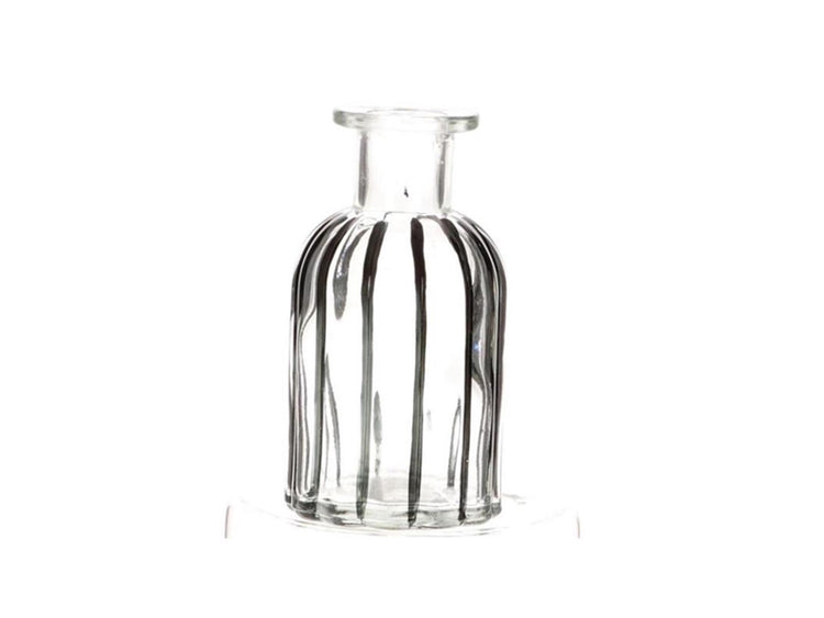 HBx Natural Living Flaschenvase Glas h10cm schwarz-transparent