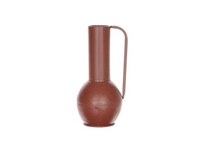 Hbx natürliche lebende Vase aus Metall 13,5x12xh25,5cm braunrot