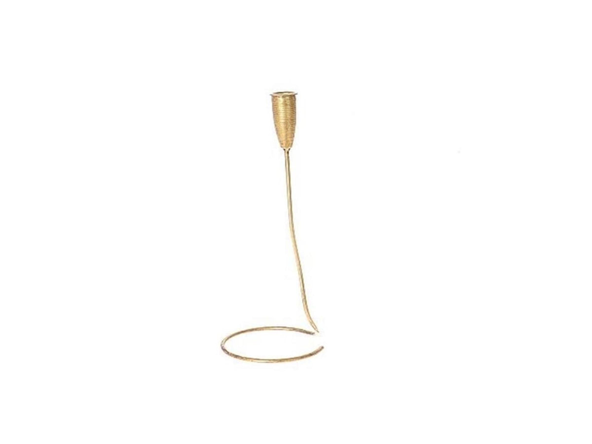 Hbx Natural Living Kerzenständer Astan Metall 11,5xh38,3cm Gold