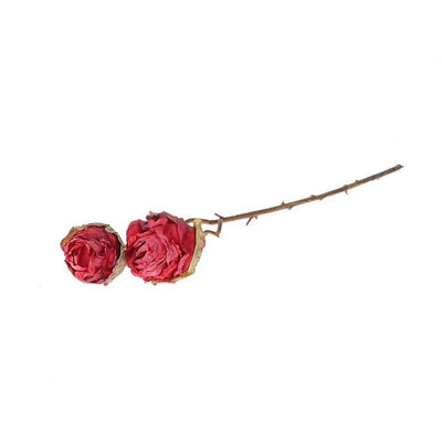 HBx Natural Living Dekozweig Rose 45cm rot
