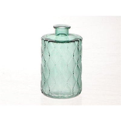 Hbx natürliche lebende Vase Glas Vinty ø9xh15cm grün