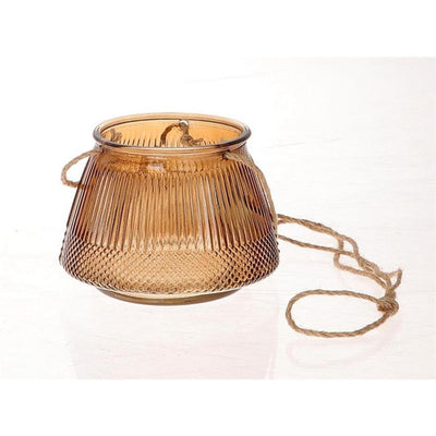 Hbx Natural Living Hängelaterne ø15xh10,5cm braun