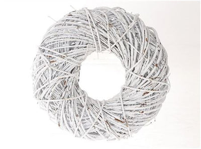 HBX Natural Living Wreath Twister D-50 White Wash