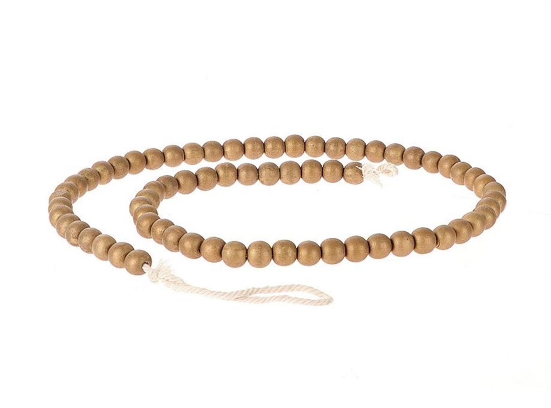 Hbx Natural Living Living Kette Holz L 1 Meter Gold