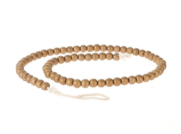 Hbx Natural Living Living Kette Holz L 1 Meter Gold