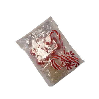 Hbx natürliche lebendige Wasserperlen Bonbon 120gr rot weiß