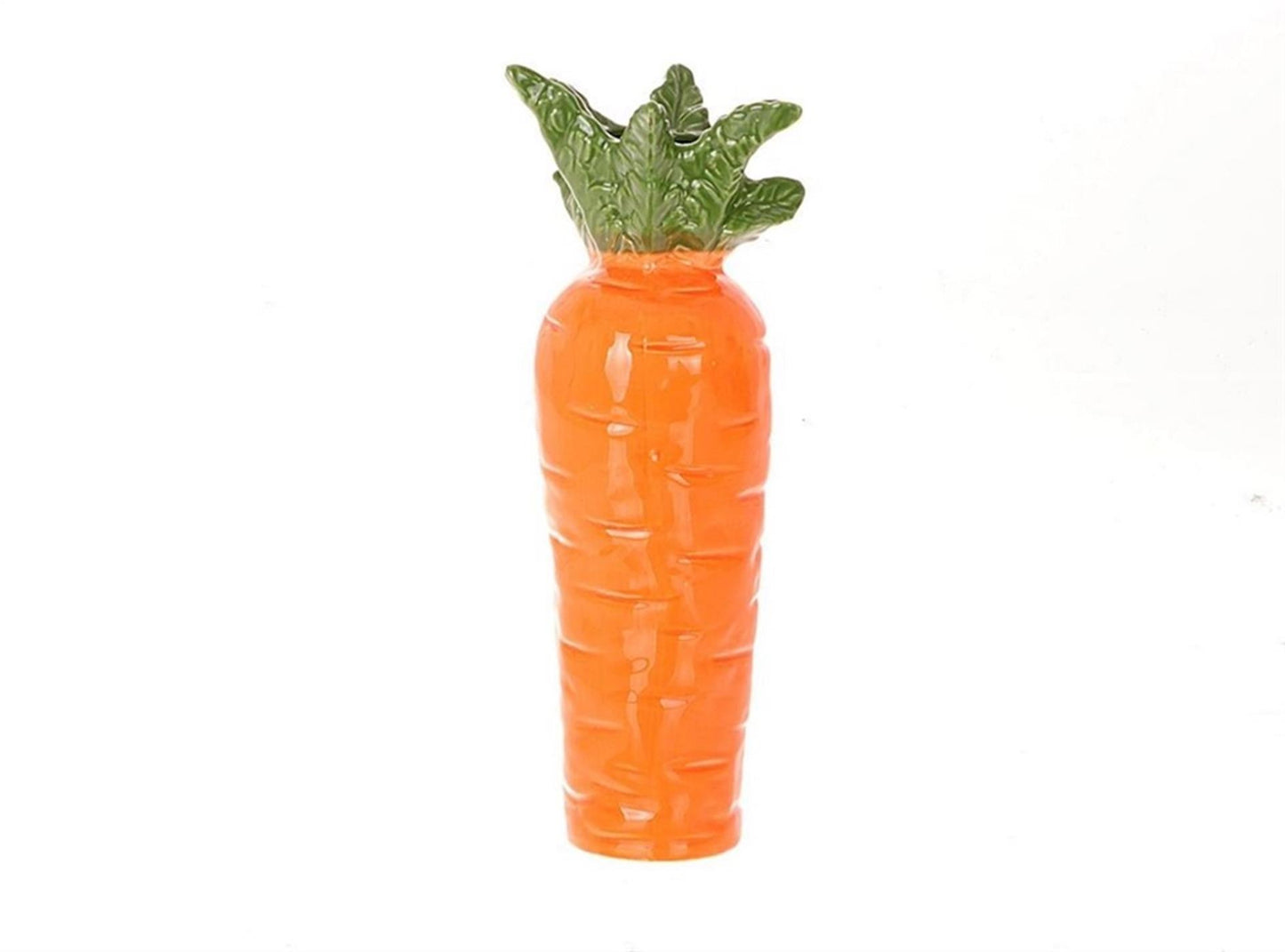 HBx natürliche lebende Vase Karotte h19cm Steingut orange