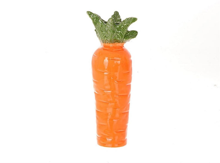 HBx natürliche lebende Vase Karotte h19cm Steingut orange