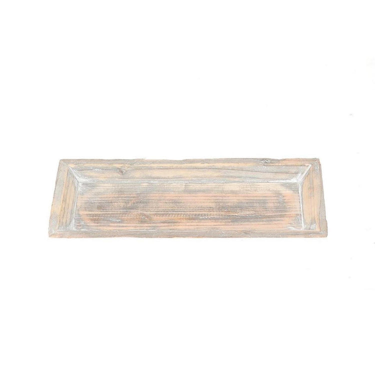 Hbx Natural Living Dekot-Tablett, graue Waschung, 39 x 16 x 3 cm