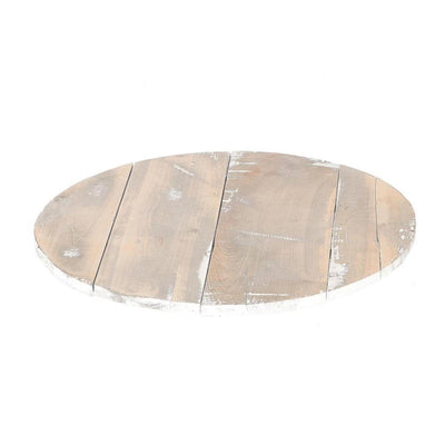 Hbx Natural Living Plateau-Gerüst, grau gewaschen, ø38 x H3 cm