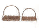 HBx Natural Living Dekoschale Natur 2-teilig