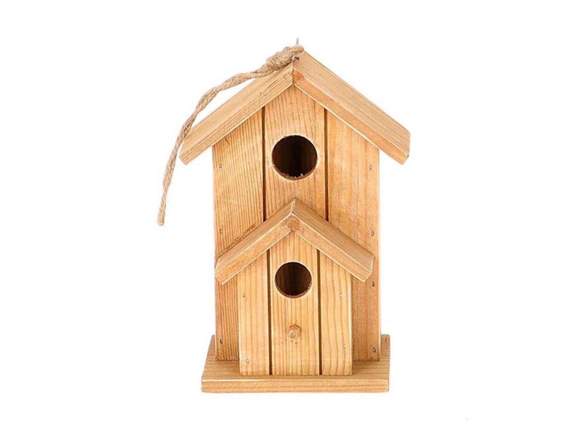 Hbx Natural Living Vogelhaus dekorativ H17,5 cm