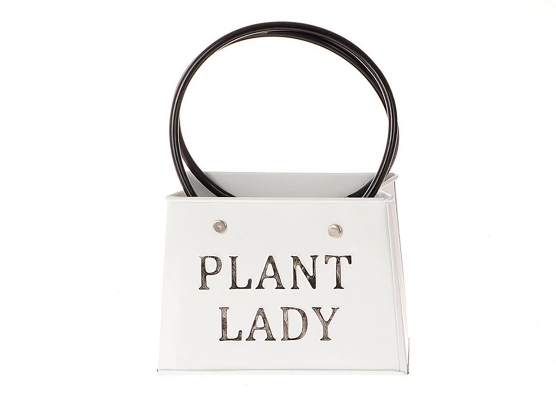 HBx Natural Living Blumentopf Metall Plantlady
