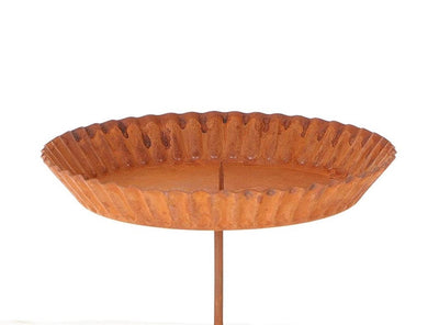 Hbx Natural Living Kerzenhalter auf Stift, Durchmesser 14 cm, Rost