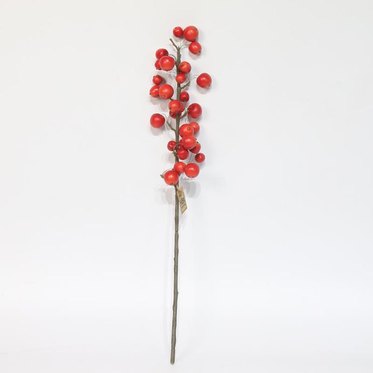 Hbx Natural Living Kunstzweig mit Äpfeln L66cm rot