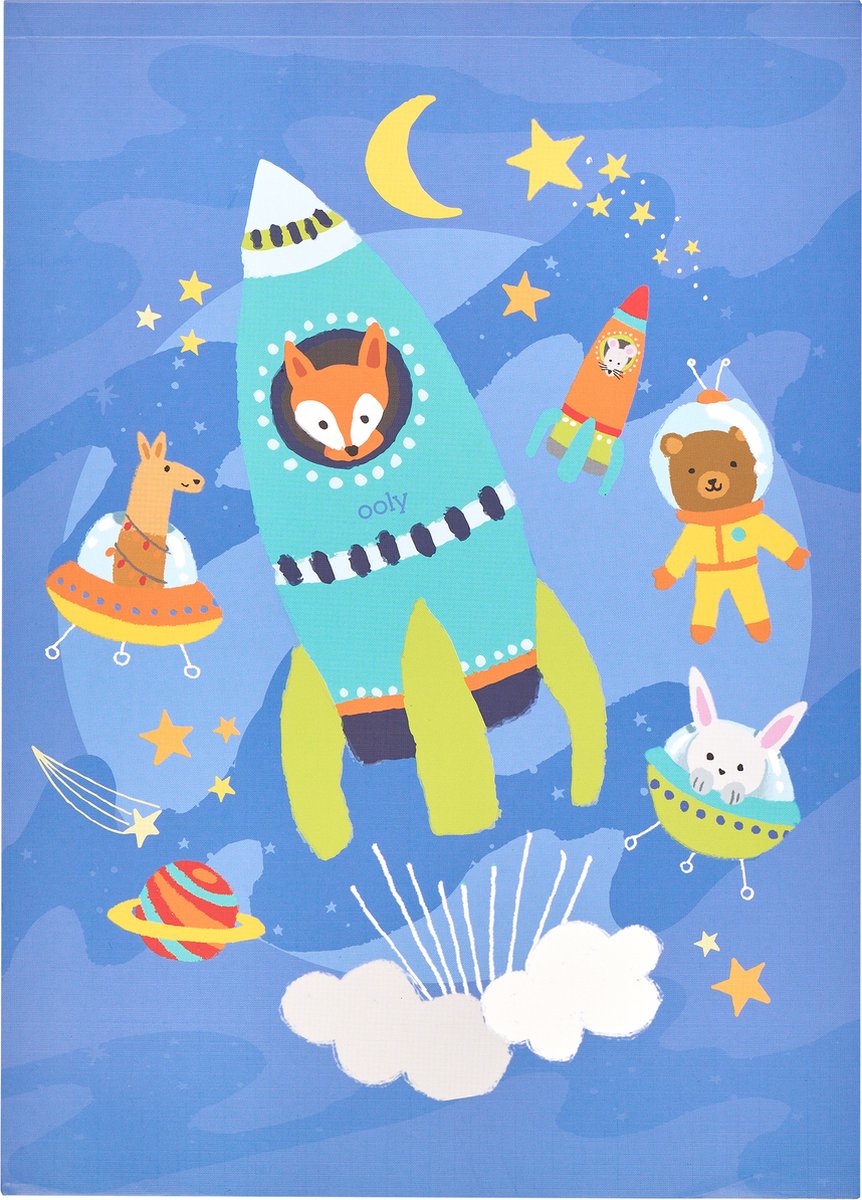 Ooly Doodle Pad Duo Skizzenbuch, Weltraumtiere