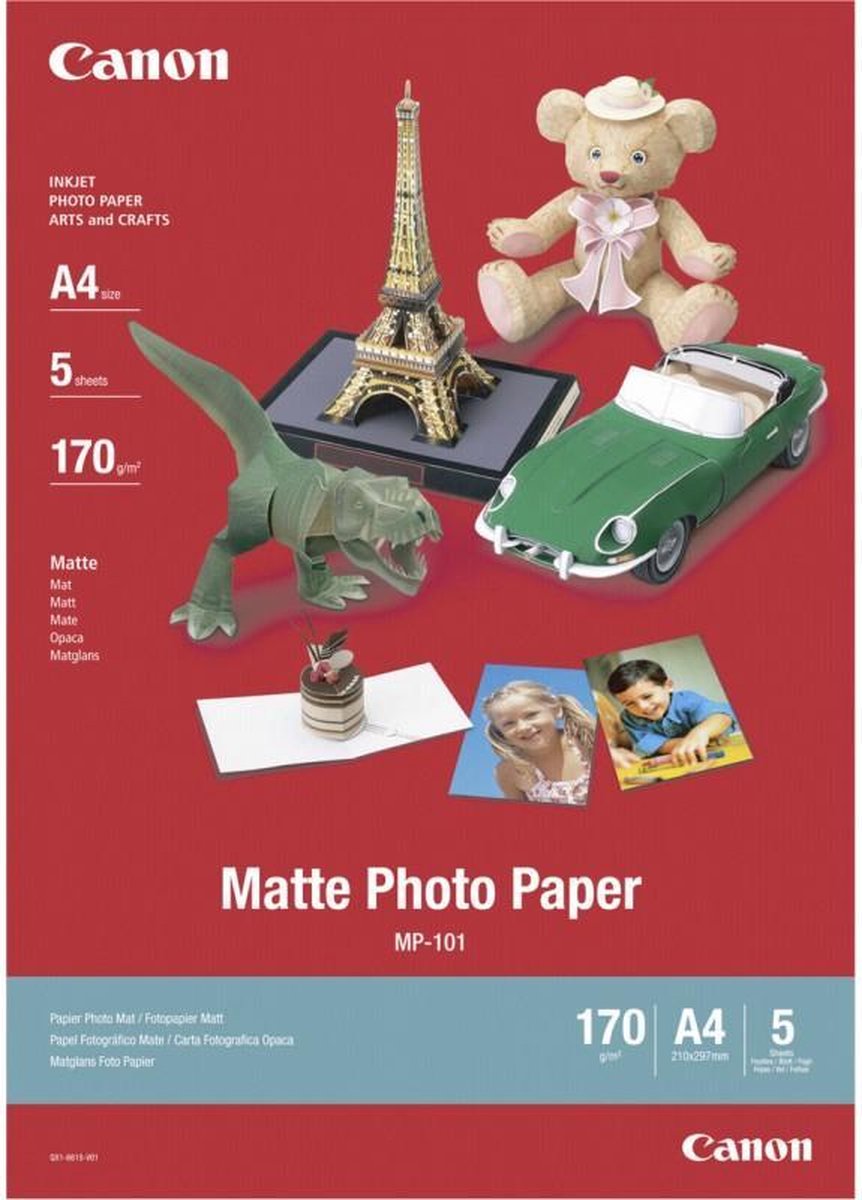 Canon - mattes Fotopapier - Fotopapier - A4 - 5 Blatt