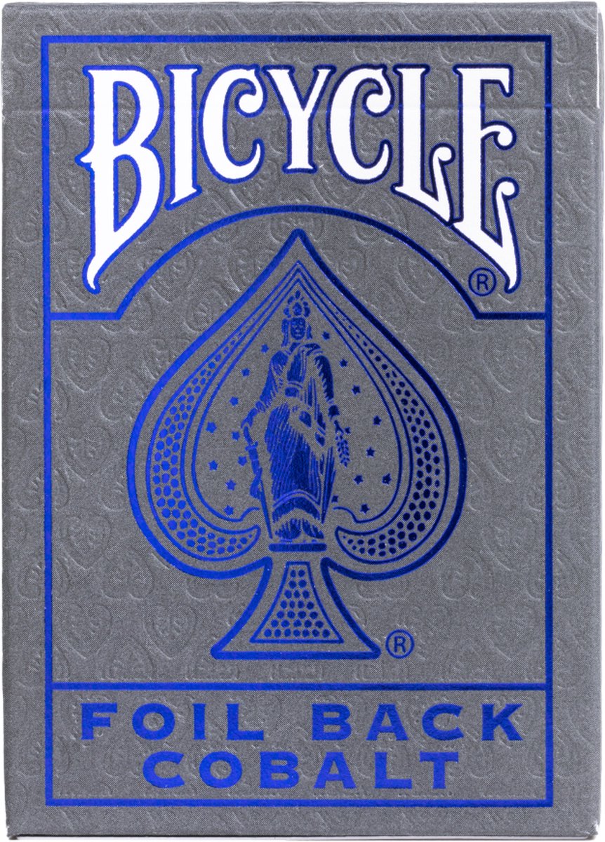 Bicycle Metalluxe Cobalt Rider Back – Premium-Spielkarten – Poker – Kaltfolien-Finish – Sammlerstück