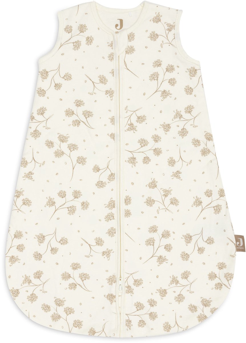 Jollein Neugeborenenschlafsack Baby ärmellos 60 cm – Jersey – Blätterträume