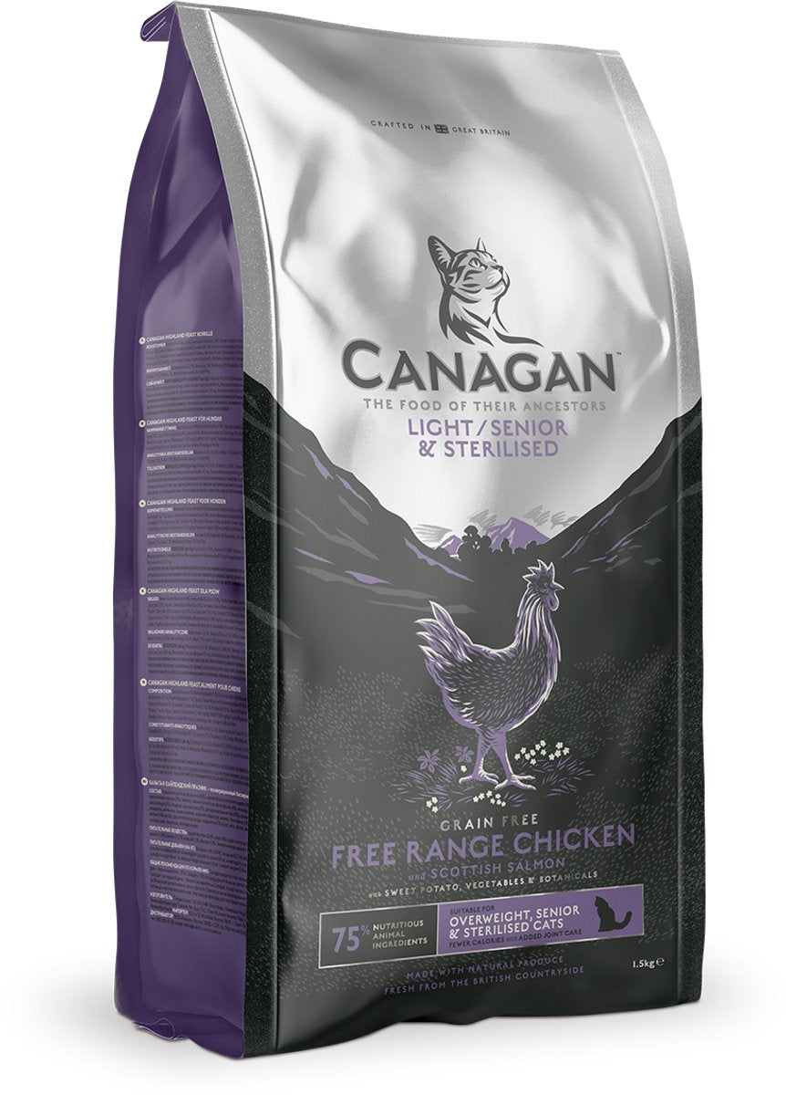 Canagan-Serie – Trockenfutter für Katzen – Nadwaga Senior sterilisiert – 4 kg