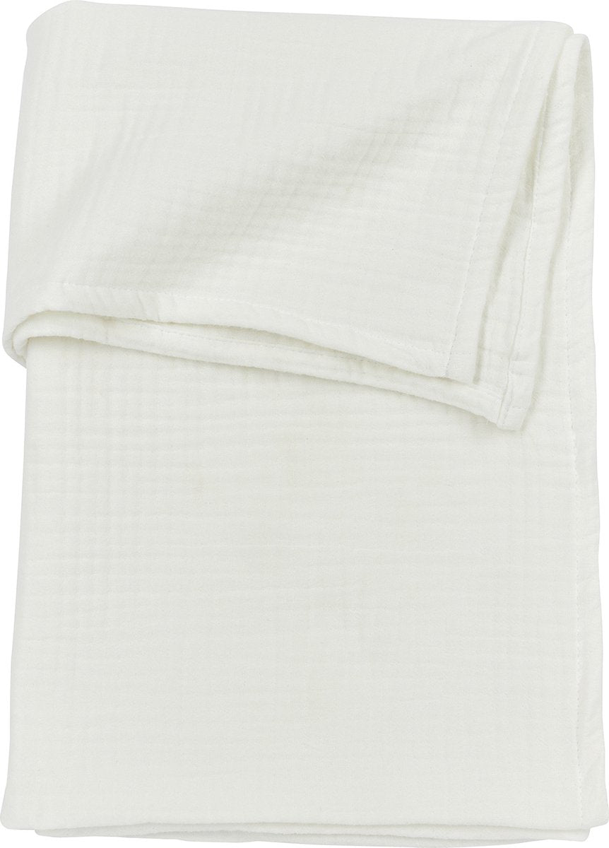 Meyco Baby-Uni-Bettlaken – vorgewaschen, hydrophil – gebrochenes Weiß – 100 x 150 cm – 0,3 Tog