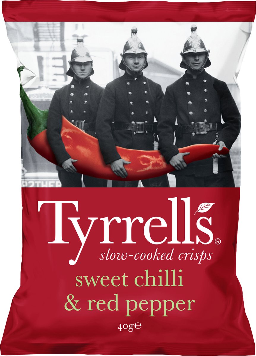 Tyrrells Chips Sweet Chili Red Pepper 18x 40 Gramm