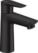 Hansgrohe talis e – Waschtischarmatur – Einhebelbedienung – Kaltstart energiesparend – ohne Ablaufgarnitur – 110 mm Größe – mattschwarz