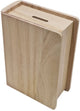 Playwood Sparschwein aus Holz in Buchform, Paulownia