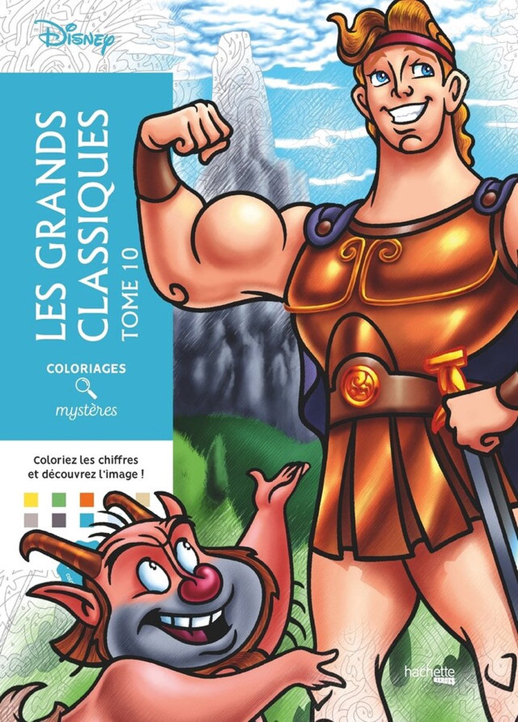 Hachette Heroes Disney Coloriages Mystères Les Grands Classiques Band 10 – Hachette – Malbuch „Malen nach Zahlen“ für Erwachsene