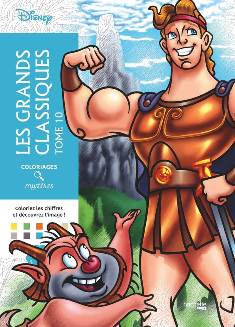 Hachette Heroes Disney Coloriages Mystères Les Grands Classiques Band 10 – Hachette – Malbuch „Malen nach Zahlen“ für Erwachsene
