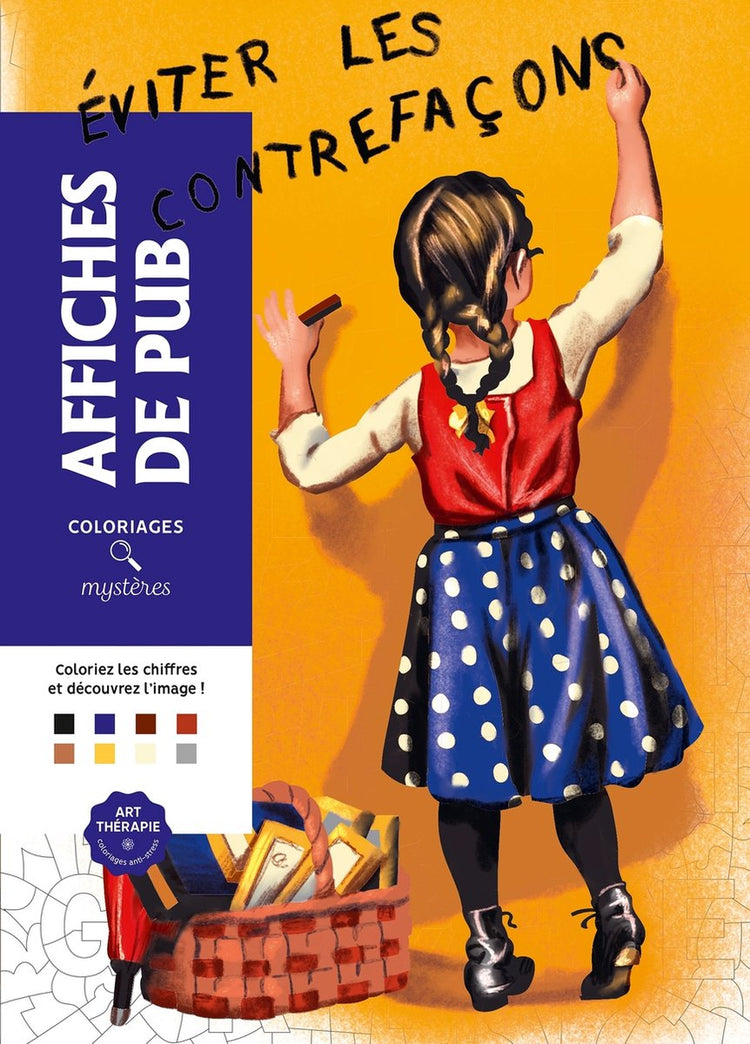 Hachette Heroes Coloriages Mystères Affiches de Pub – Malbuch zum Malen nach Zahlen für Erwachsene