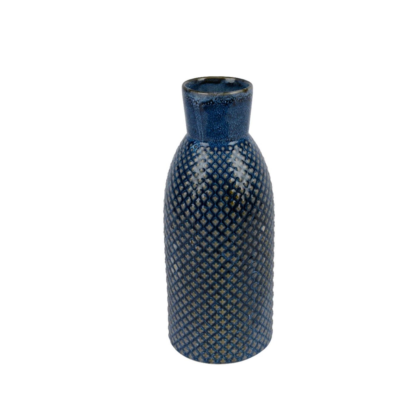 Decoris Vase Porzellan H26,5cm blau